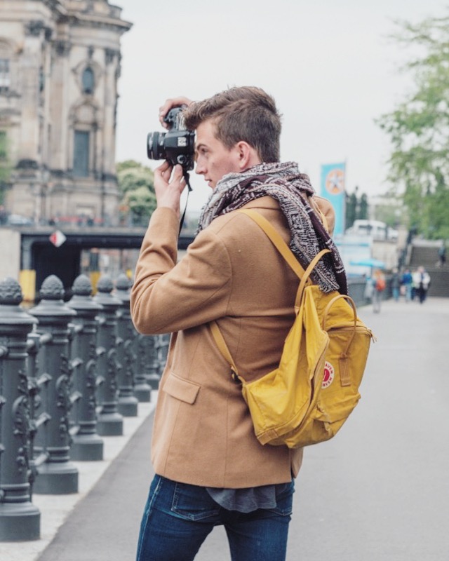 man holding camera