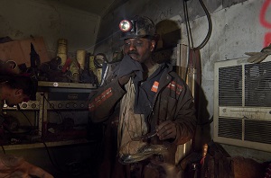 photo of coal miner by Stacy Kranitz