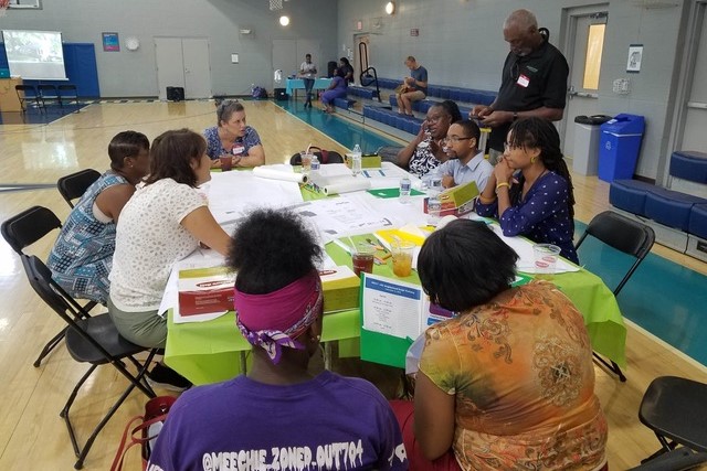 group at a community workshop